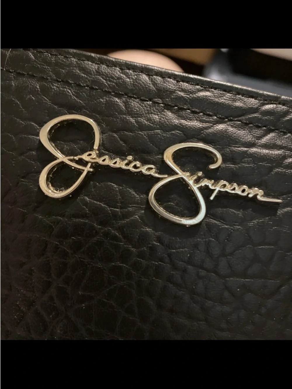 JESSICA SIMPSON Vintage Wallet Cards ID Cash Change Black Interior Design